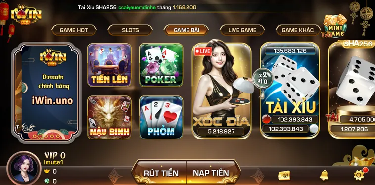 Khám Phá Thế Giới Game Bài iWin Club Với Những Sảnh Đấu Đẳng Cấp