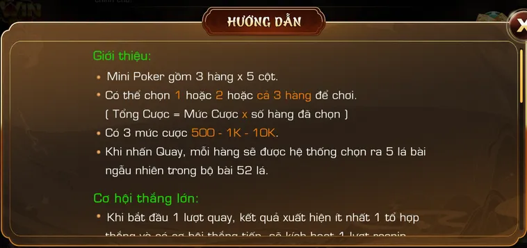 Trải Nghiệm Đỉnh Cao Mini Poker tại iWin Club Dành Cho Mọi Cao Thủ