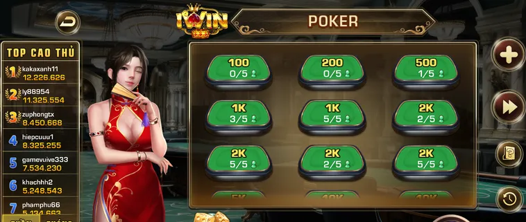 Poker Tại IWin Club Đỉnh Cao Game Bài Chiến Thuật Với Tỷ Lệ Thắng Khủng