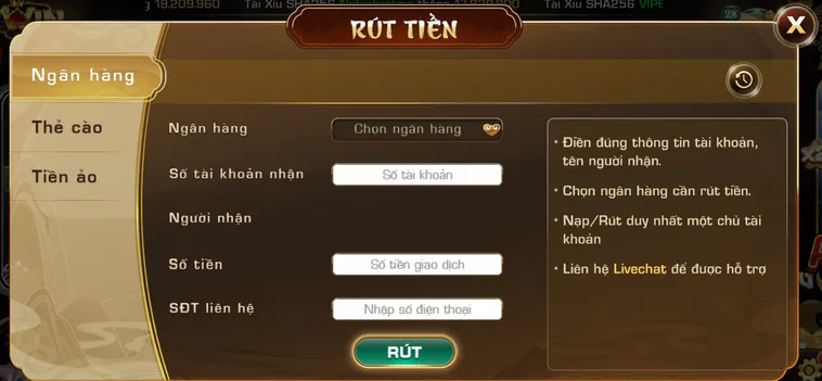 Rút Tiền iWin Club Qua Tài Khoản Ngân Hàng Nhanh Chóng Nhất Cho Mọi Người Chơi
