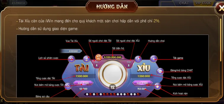 Tài Xỉu Casino Tại IWin Club Sân Chơi Cá Cược Đẳng Cấp Với Tỷ Lệ Thắng Khủng