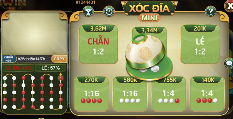 Trải Nghiệm Đỉnh Cao Xóc Đĩa Mini Tại iWin Club Đẳng Cấp Thế Giới
